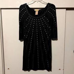 ASO Serena VDW Catherine Malandrino nailhead dress gossip girl